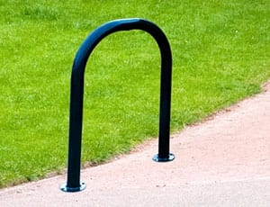a bike rack for a playground or park