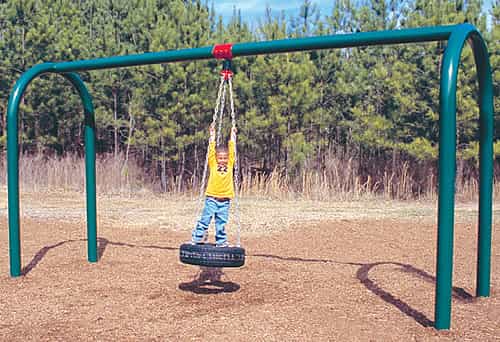 arch post tire swing sets