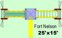 Fort Nelson - Heavy duty residential play structure - Playground equipment and parts