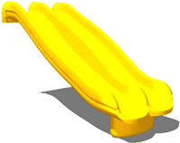 Slide :: Playground parts and equipment :: Triple rail wave slide