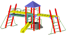 Fort Nelson - Heavy duty residential play structure - Playground equipment and parts