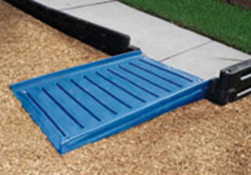 ada half ada playground ramps for plastic border systems