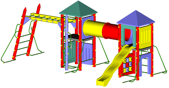 Fort Cumberland - Heavy duty residential play structure - Playground equipment and parts