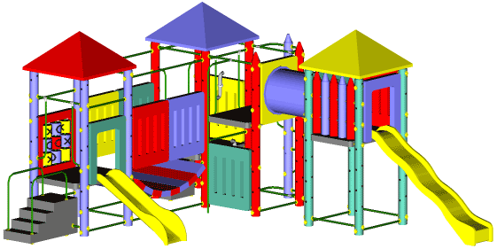 Fort Bridger - Heavy duty residential play structure - Playground equipment and parts