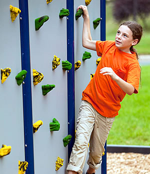 playground climbing wall