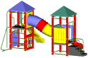 Fort Davis - Heavy duty residential play structure - Playground equipment and parts