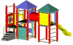 Fort Hamilton - Heavy duty residential play structure - Playground equipment and parts