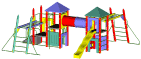 Fort Montgomery - Heavy duty residential play structure - Playground equipment and parts