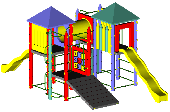 Fort Niagara - Heavy duty residential play structure - Playground equipment and parts