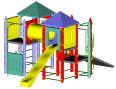 Fort Niagara - Heavy duty residential play structure - Playground equipment and parts