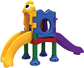 Plastic playground structure, plastic play equipment