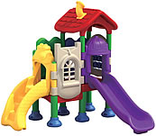 Plastic playground structure, plastic play equipment