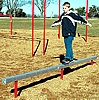 Fitness equipment - playground balance beams straight or curved