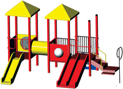 Playground equipment, play structures, commercial playground equipment, jungle gym :: Model Bobbie