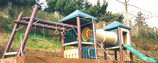 Residential and light commercial playground equiment and fort play structures.