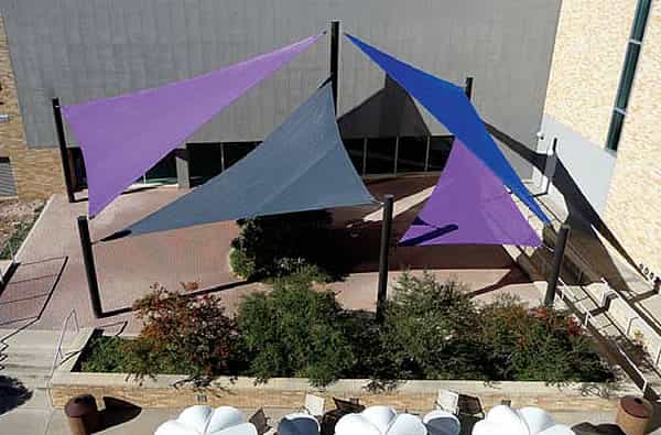 sail shade for a playground