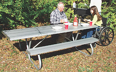 Picnic tables for playgrounds and parks