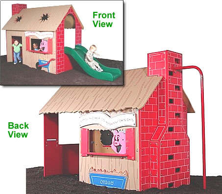 3 little pigs playset