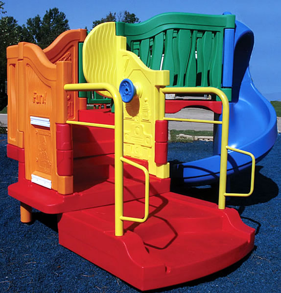 little tikes playground blue and red