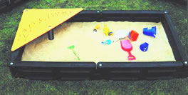 Sandbox, sand box, sandboxes, plastic landscape timber